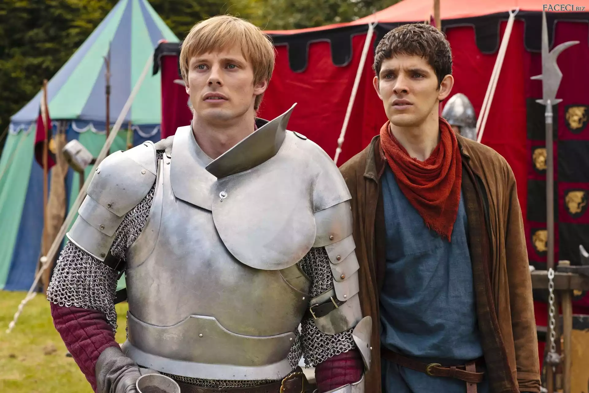 Artur - Bradley James, Merlin - Colin Morgan, Przygody Merlina, Serial, The Adventures of Merlin